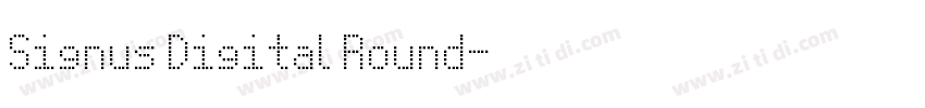 Signus Digital Round字体转换